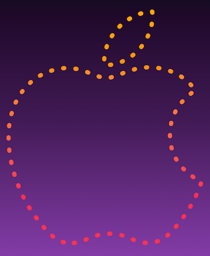 Apple logo made in SwiftUI (final output)